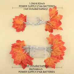 Herfstgloed - Fall Garland Lichten voor Gezellige Decoratie