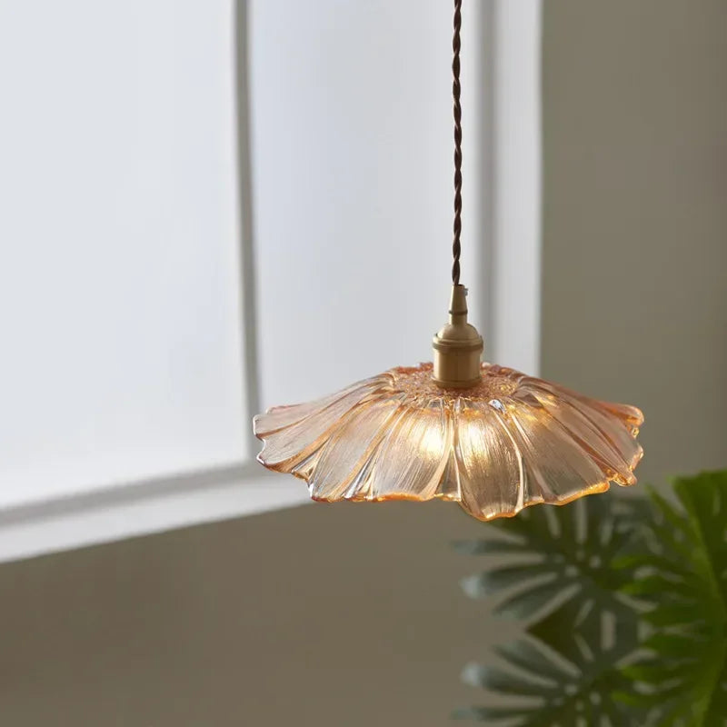 LumiKoper - Minimalistische Koper en Glas Hanglamp