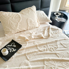 LuxeFlair - Vlinder Jacquard Gooi Deken