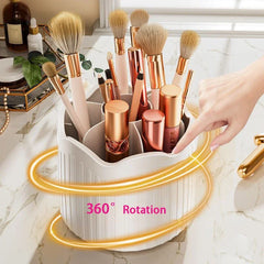 Twirl360 - Roterende Make-up Borstelhouder met Deksel