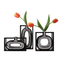 Lustra – Zilveren Keramische Vaas