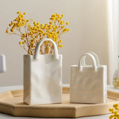 StyleTote - Moderne Keramische Handtas Vaas voor Tafeldecoratie