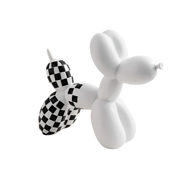 ChicPaw - Klassiek Geruit Ballon Hondenornament