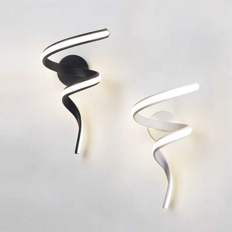 Spiraluxe - Minimalistische LED Spiraal Wandlamp voor Huisdecoratie