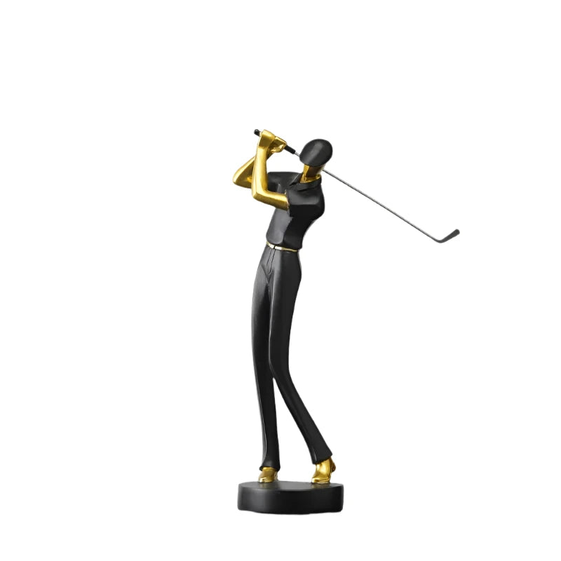 SwingForm - Abstract Golfer Beeldje voor Moderne Decoratie