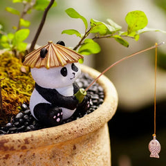 Panda Charme - Creatieve Visserij Resin Sculptuur