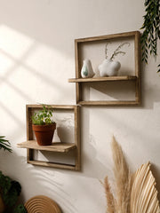 Artilady - Boho Floating Wall Shelf voor Woondecoratie