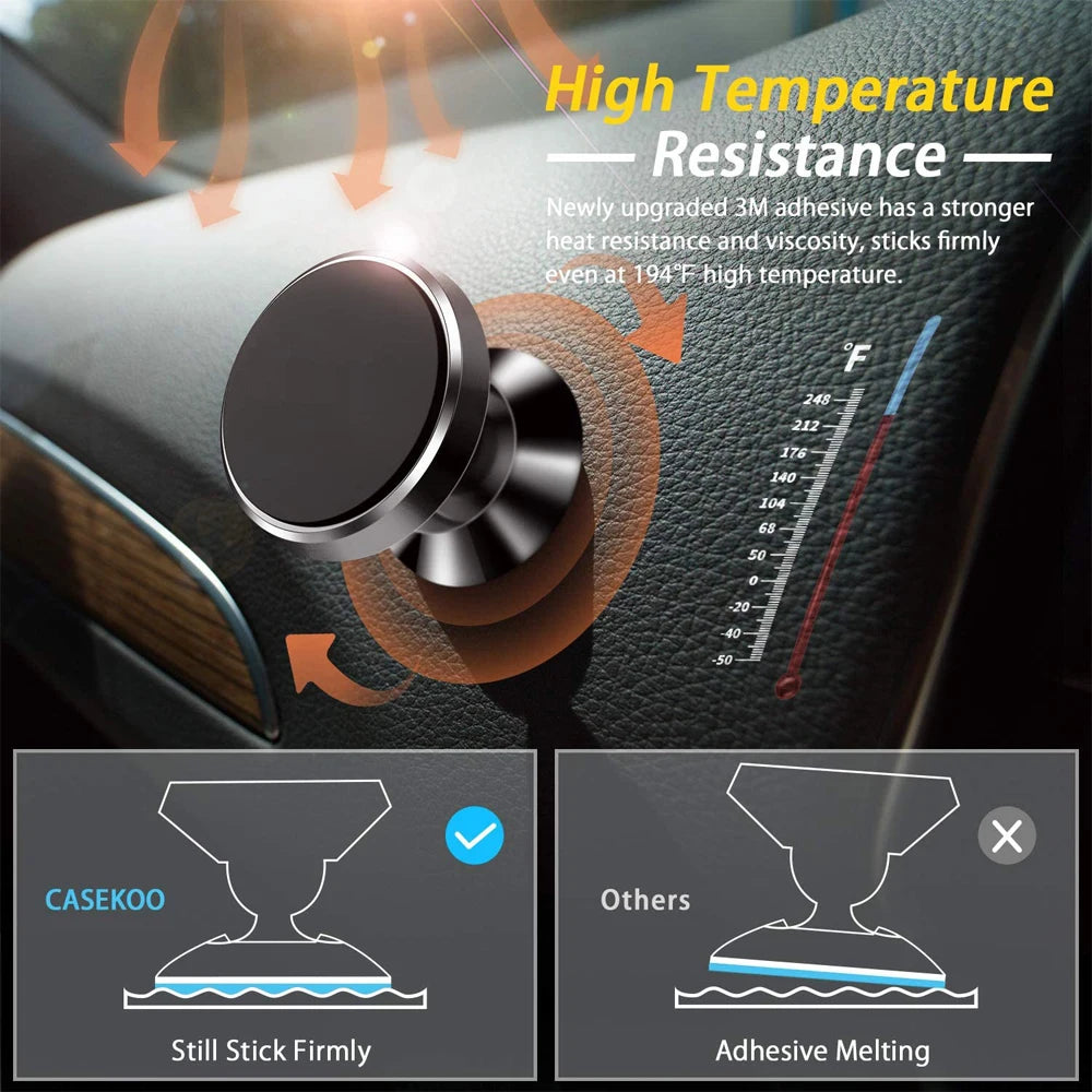 MagLock – 360° Draaibare Magnetische Telefoonhouder voor in de Auto