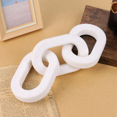 WoodAura - Rustieke Zwart-witte Decoratieve Ketting