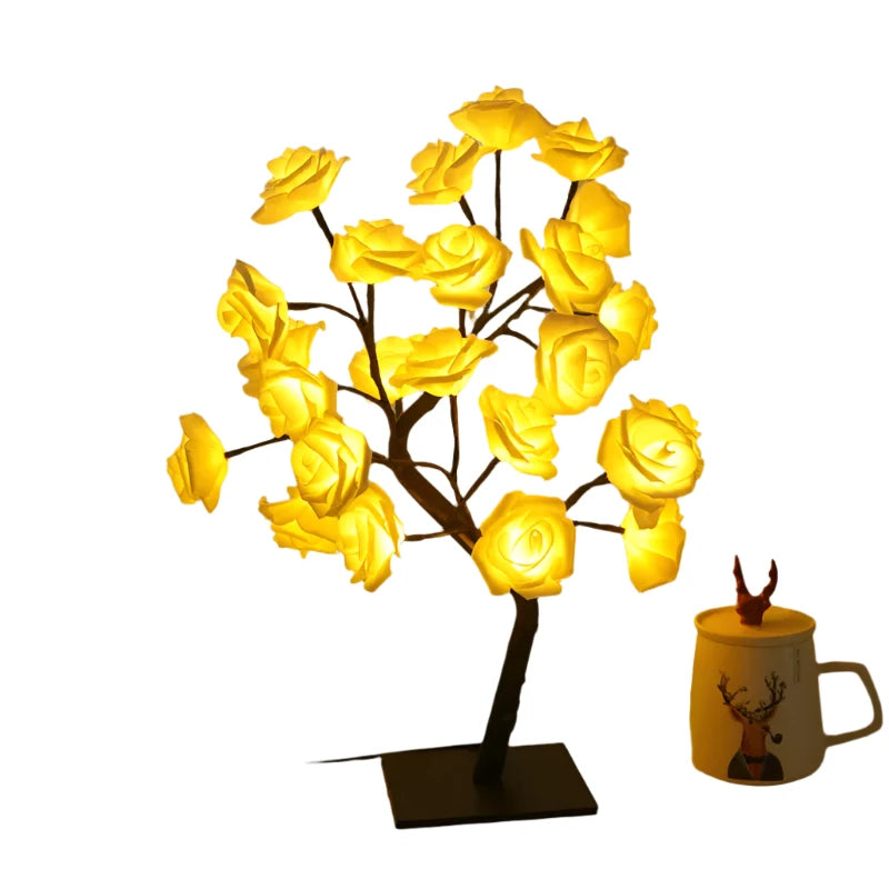 BloomLite - LED Rozenboom Sfeerlamp voor Romantische Decoratie