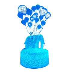 Illulight - 3D LED Nachtlamp met 7 Kleuren en Touchbediening