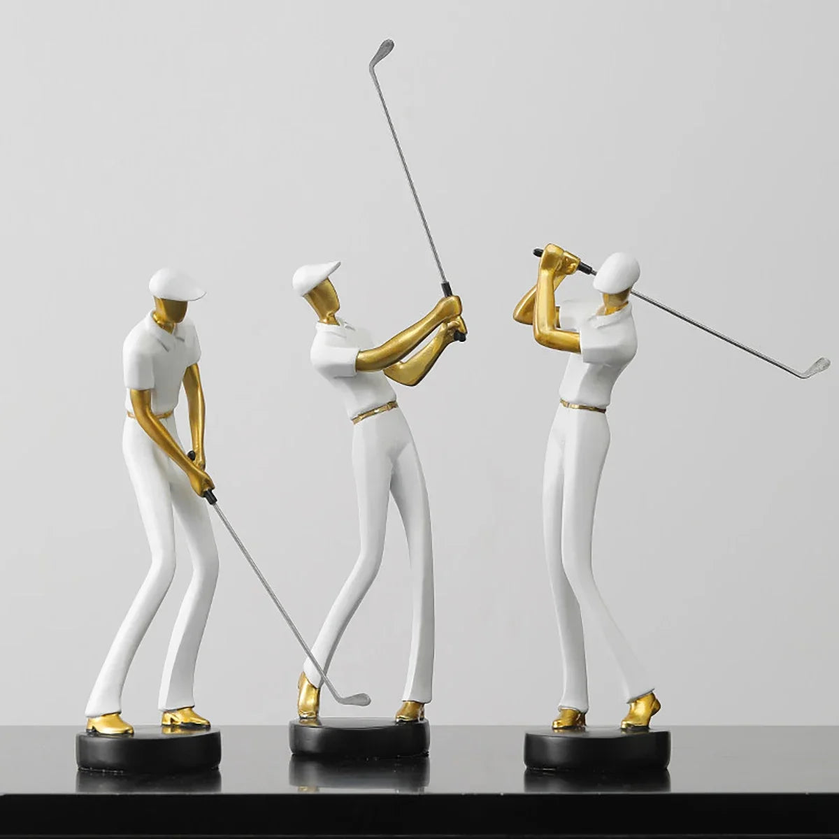 SwingForm - Abstract Golfer Beeldje voor Moderne Decoratie