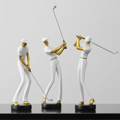 SwingForm - Abstract Golfer Beeldje voor Moderne Decoratie