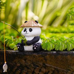 Panda Charme - Creatieve Visserij Resin Sculptuur