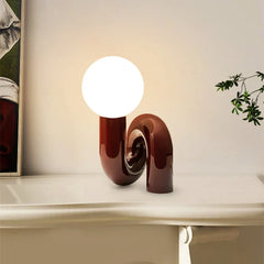 LumiGlow - Resin en Glas Bureaulamp