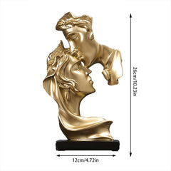 Eros - Resin Beeld van Kussend Koppel, Liefde & Romantiek Decor