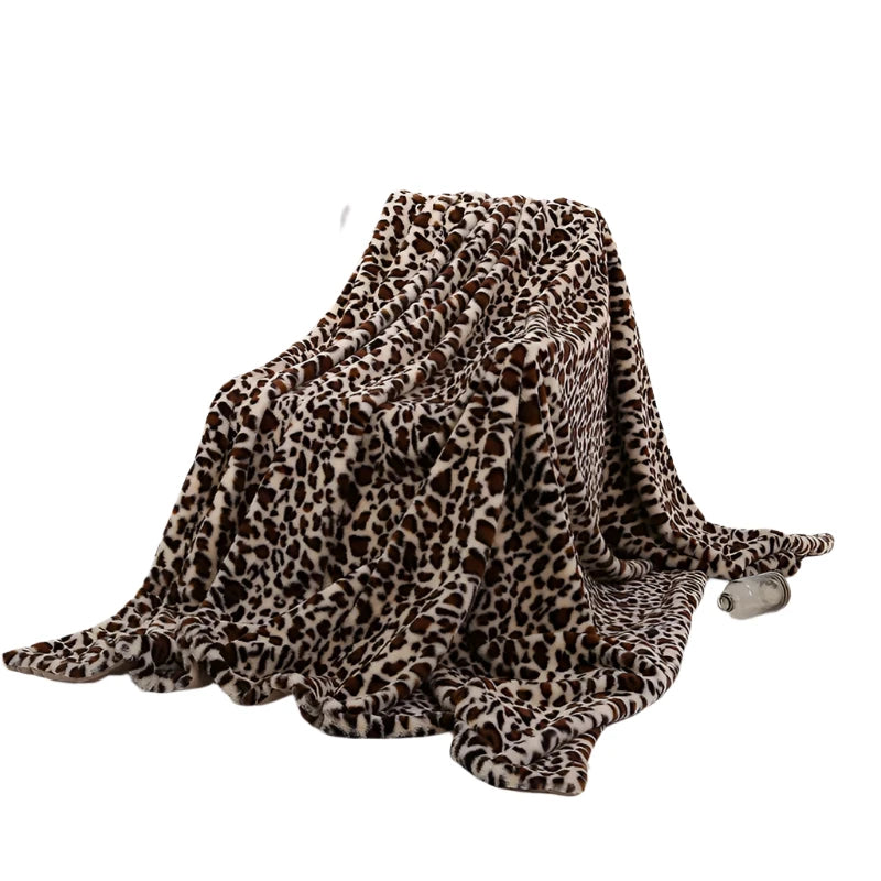 Cozify - Luipaardprint Fleece Deken
