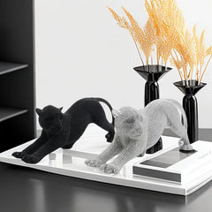 GoldFeline - Gouden Leopard Beeldje voor Stijlvol Woondecor