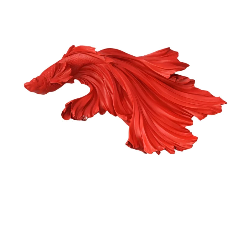 Aquaflow - 3D Betta Vis Wandsculptuur voor Elegante Woondecoratie