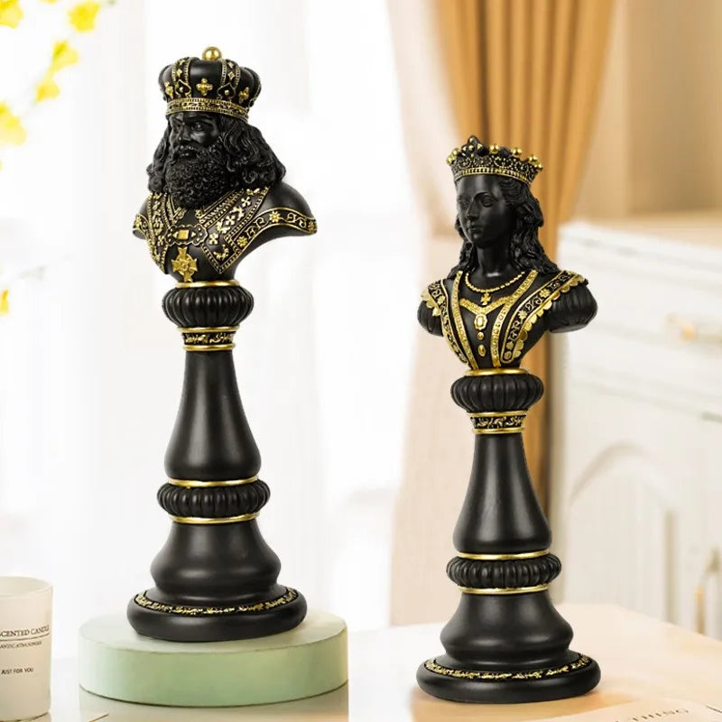 Harz Royale Schaakspel – Luxe Schaakstukken van Hars