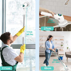 Scrubo – Draadloze Schrobborstel met 8 Opzetstukken