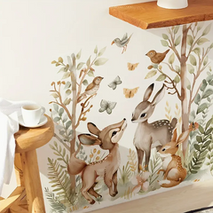 WhimsiWood – Dieren Muurstickers voor Kinderkamer