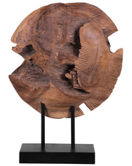 Driftwood Charm - Teakhouten Vissculptuur