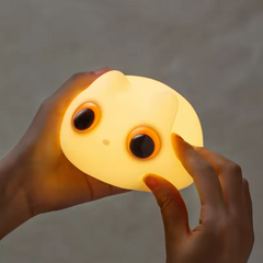 CatGlow - Schattige Oranje Kat Nachtlamp