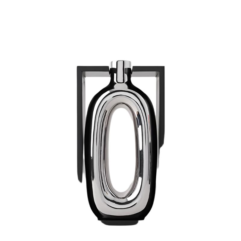 Lustra – Zilveren Keramische Vaas