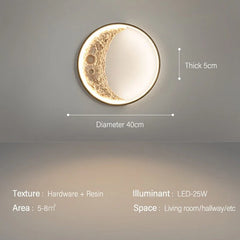 MoonGlow- Halve Maan Wandlamp met Warme Verlichting