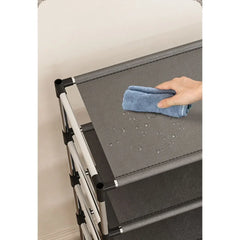 Formora – Slanke Zwarte Schoenenrek voor Moderne Interieurs