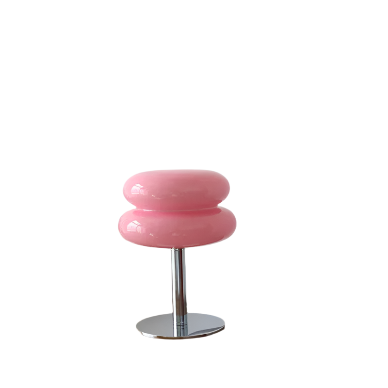 Lumière - Elegant Macaron Glazen Nachtkastje