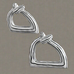 NordicKnot - Abstract Handgeschilderde Keramische Sculptuur