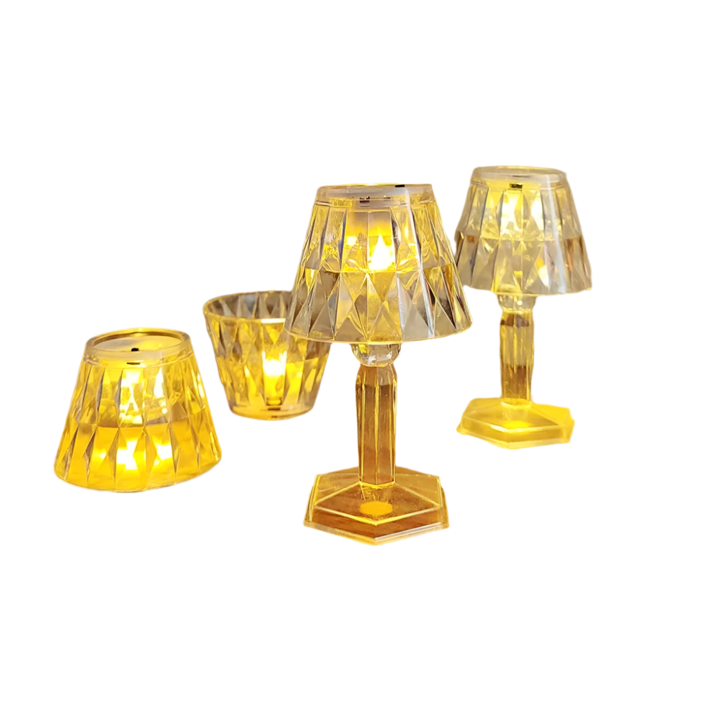 CrystalAura - Kristallen Tafellamp met Reflecterende Glans