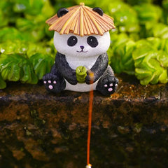 Panda Charme - Creatieve Visserij Resin Sculptuur