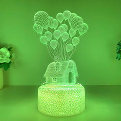 Illulight - 3D LED Nachtlamp met 7 Kleuren en Touchbediening