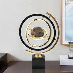 CosmoSphere - Iconische Wereldbol Decoratie met Metalen Basis