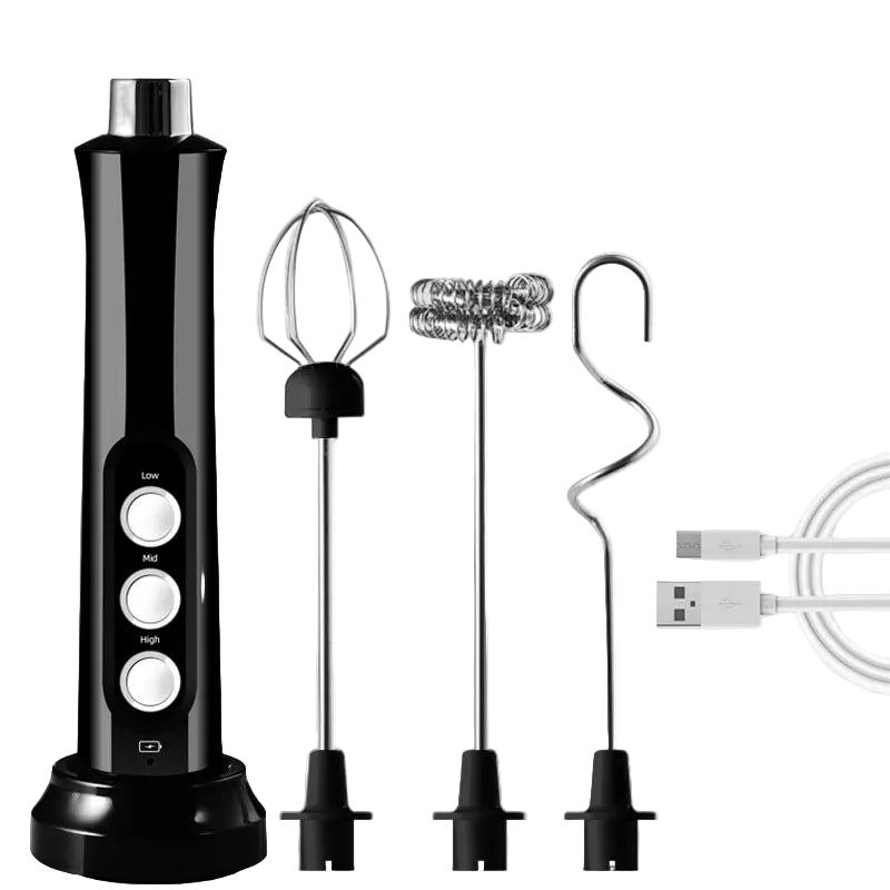 Foamix – 3-in-1 Elektrische Melkopschuimer USB Oplaadbaar