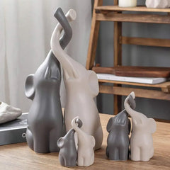 Elysium - Decoratieve Keramische Olifant Set