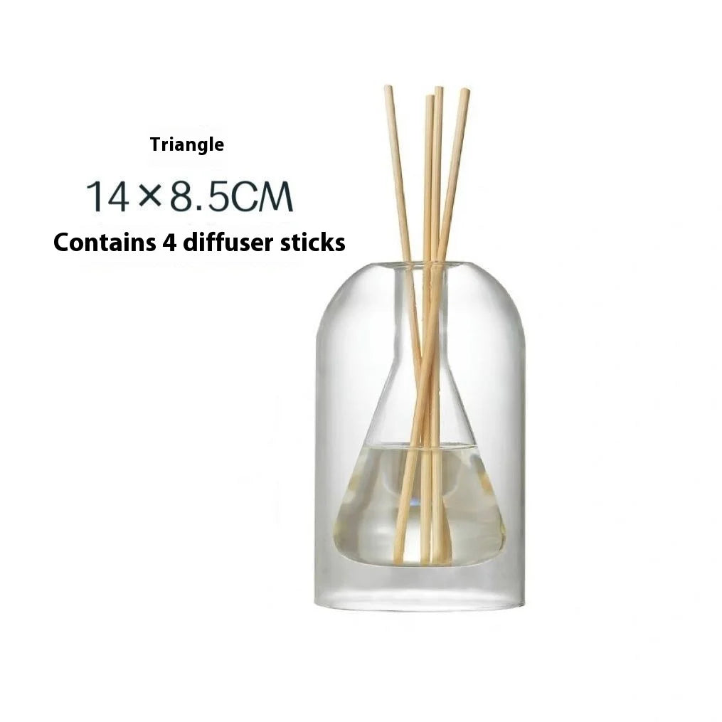 ClearMuze - Minimalistische Glazen Geurfles met Geurstokjes