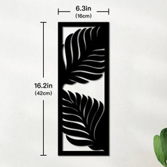 Tropische Bladeren Kunst - Houten Wanddecoratie