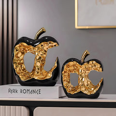 Opulent Apple - Goudplated Sculptuur