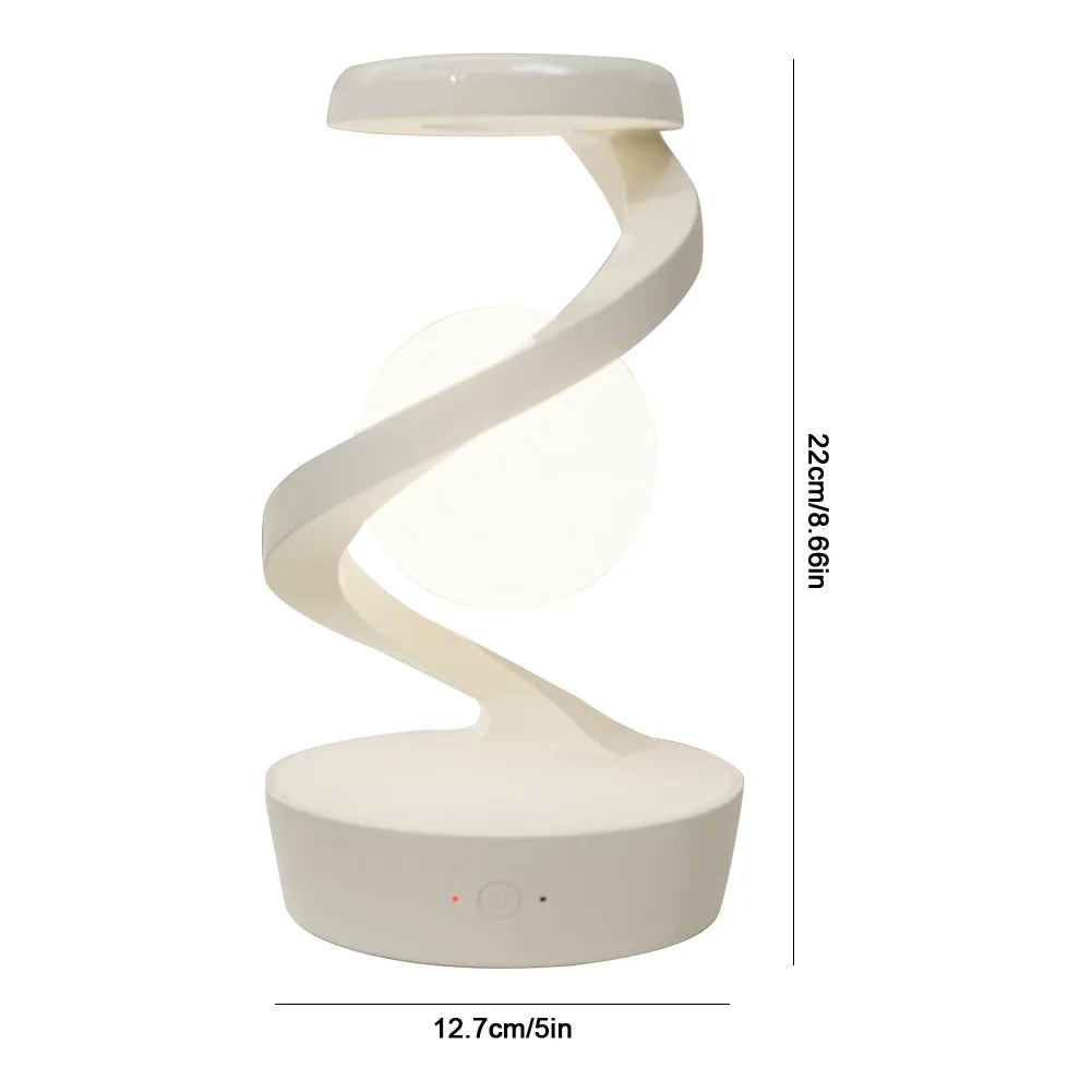 MoonFloat - 3D Zwevende LED RGB Nachtlamp met Draadloos Opladen