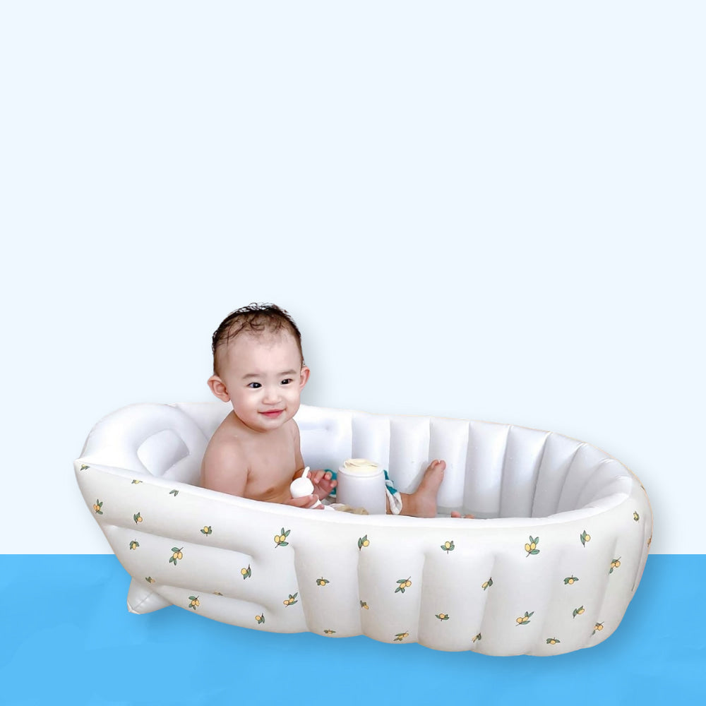 Bubblenest – Opblaasbaar Babybadje voor Comfortabel Badplezier