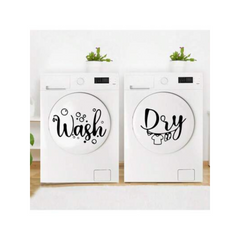 WashSphere - Vinyl Muursticker voor de Wasruimte