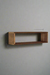 EcoBox - Houten 2-Delige Decoratieve Wandplank Set