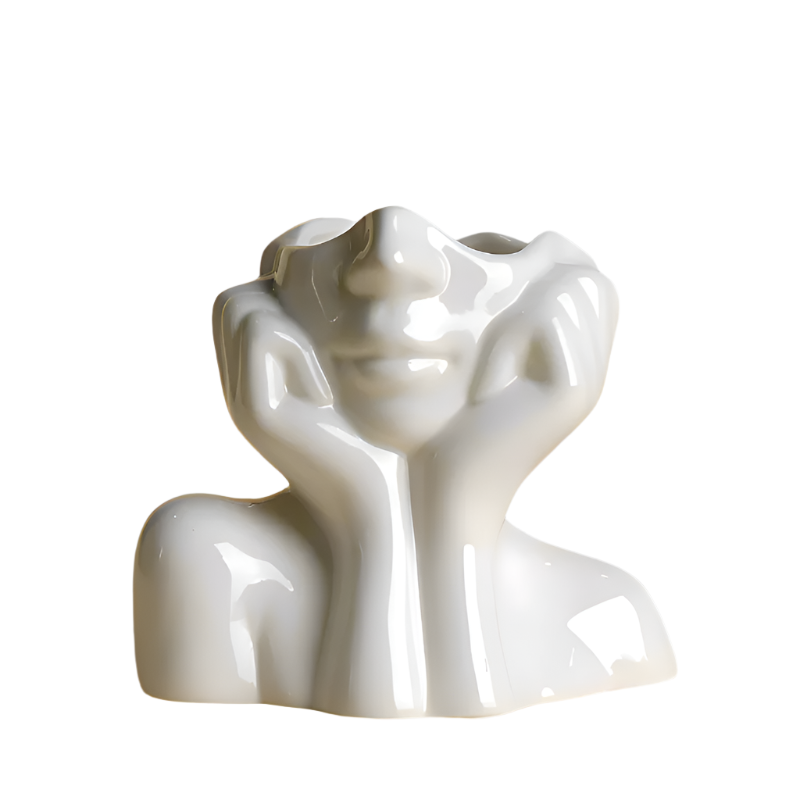 Handcrafted Charm - Elegante Dameshoed Vaas