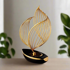 Nautique - Electroplated Porseleinen Zeilbootmodel