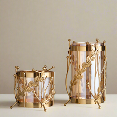 Aura Elegance - Multifunctionele Metalen Vaas