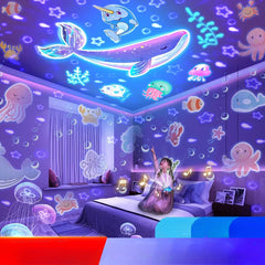 Starlight Glow - Roterende hemelmaanlamp